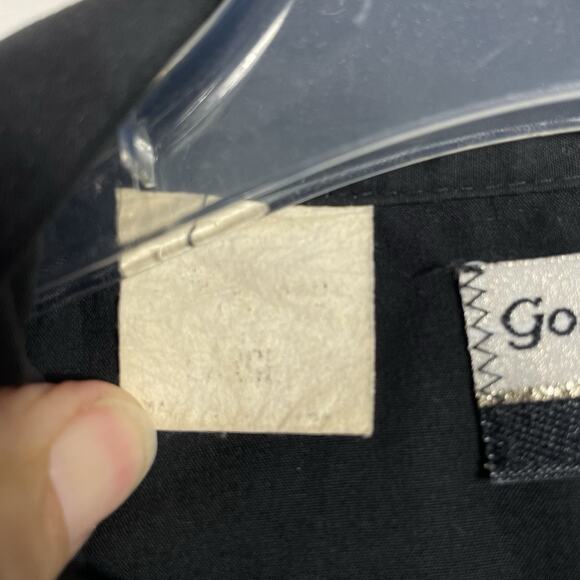 Vintage Karman Western Bib Shirt Mens Large Black Pearl Snap Old West Frontier - Picture 5 of 9